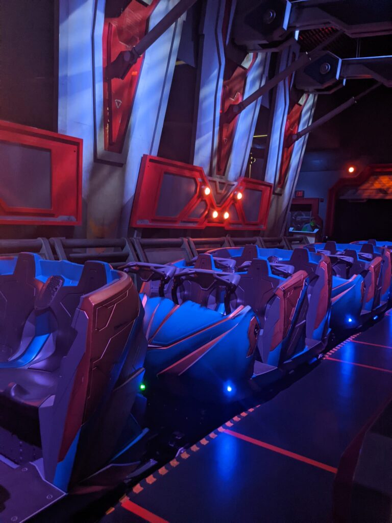 Cosmic Rewind Ride Cars