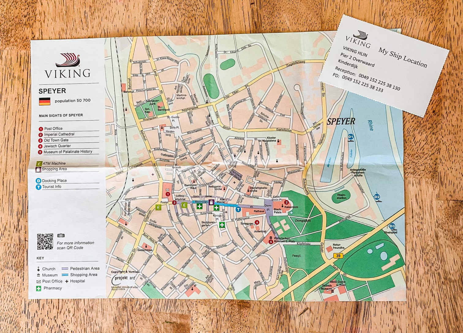 Viking Map and Ship Card