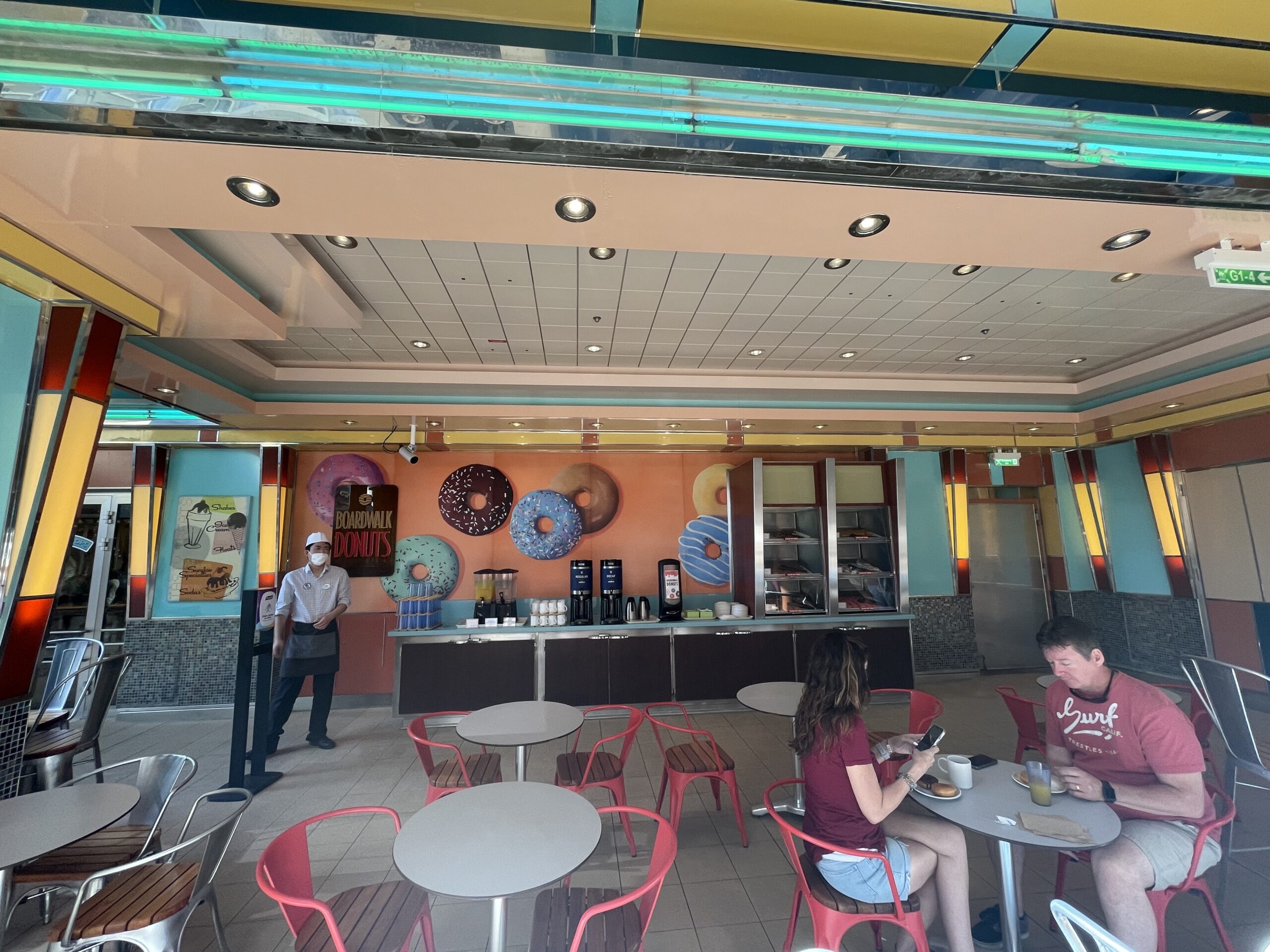 Boardwalk Dog House/Donut Shop Dining Aboard Allure of the Seas