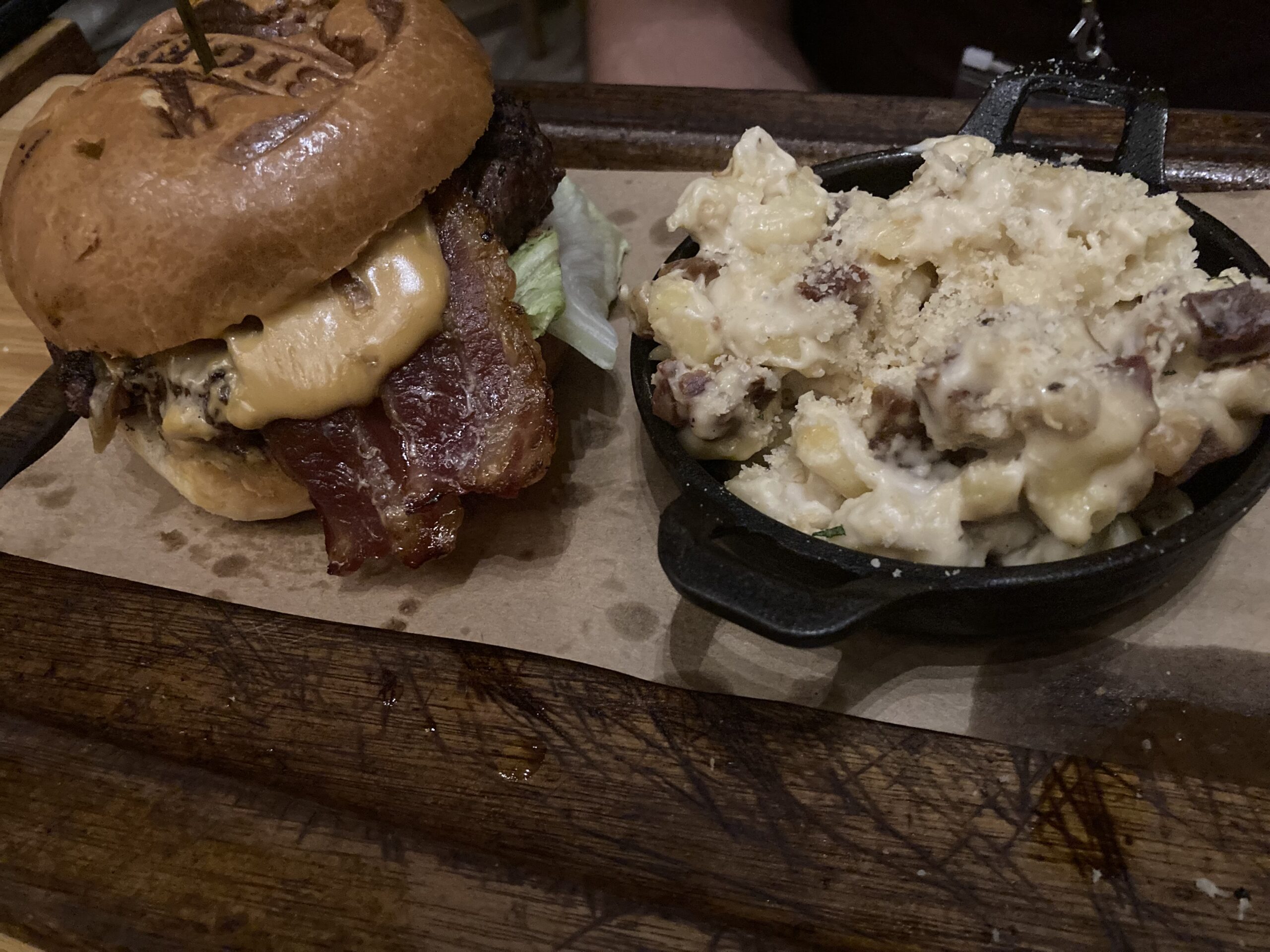 Burger and Potatoes