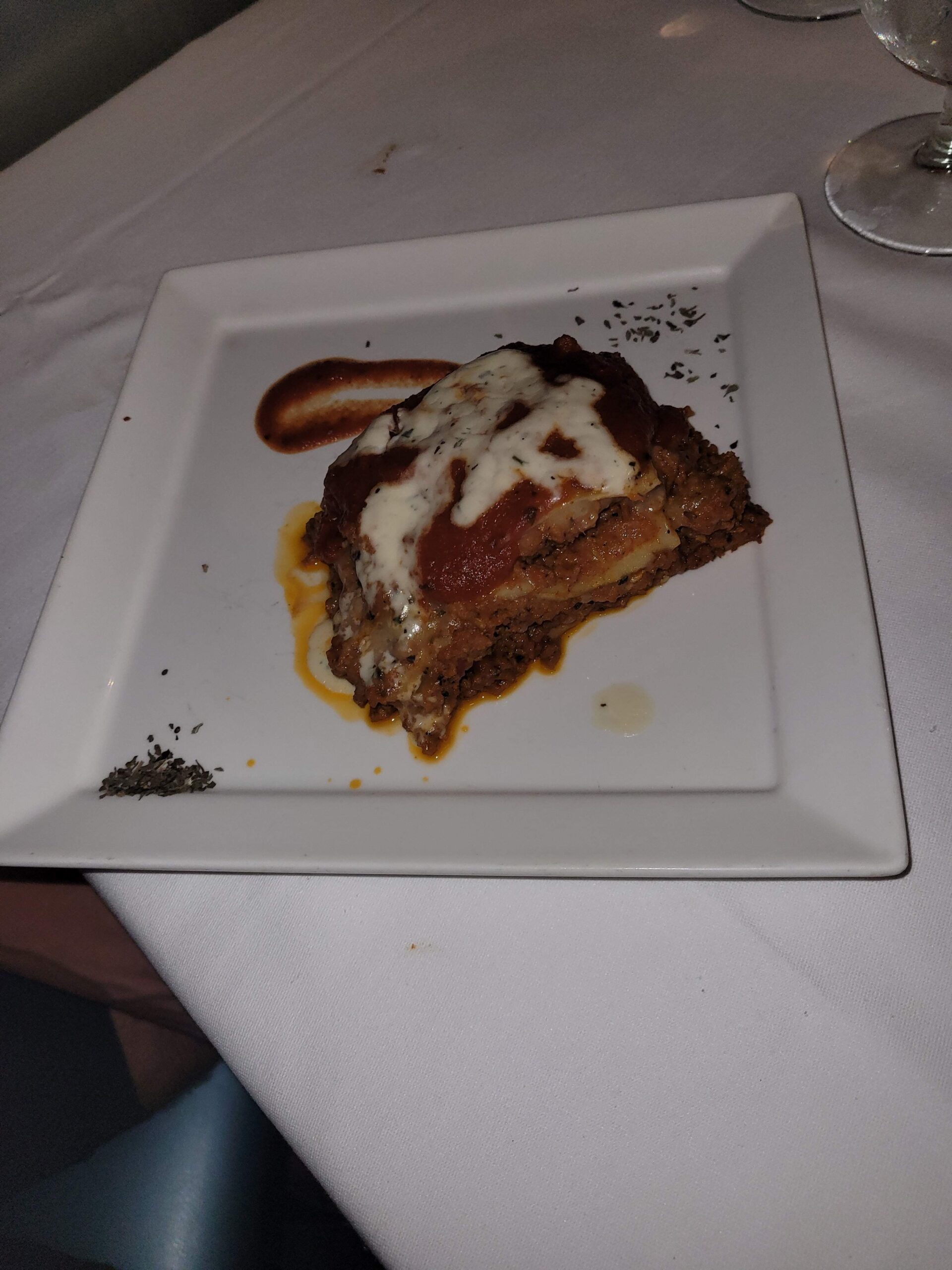 Lasagna from Venetian Dining at Beaches Ocho Rios