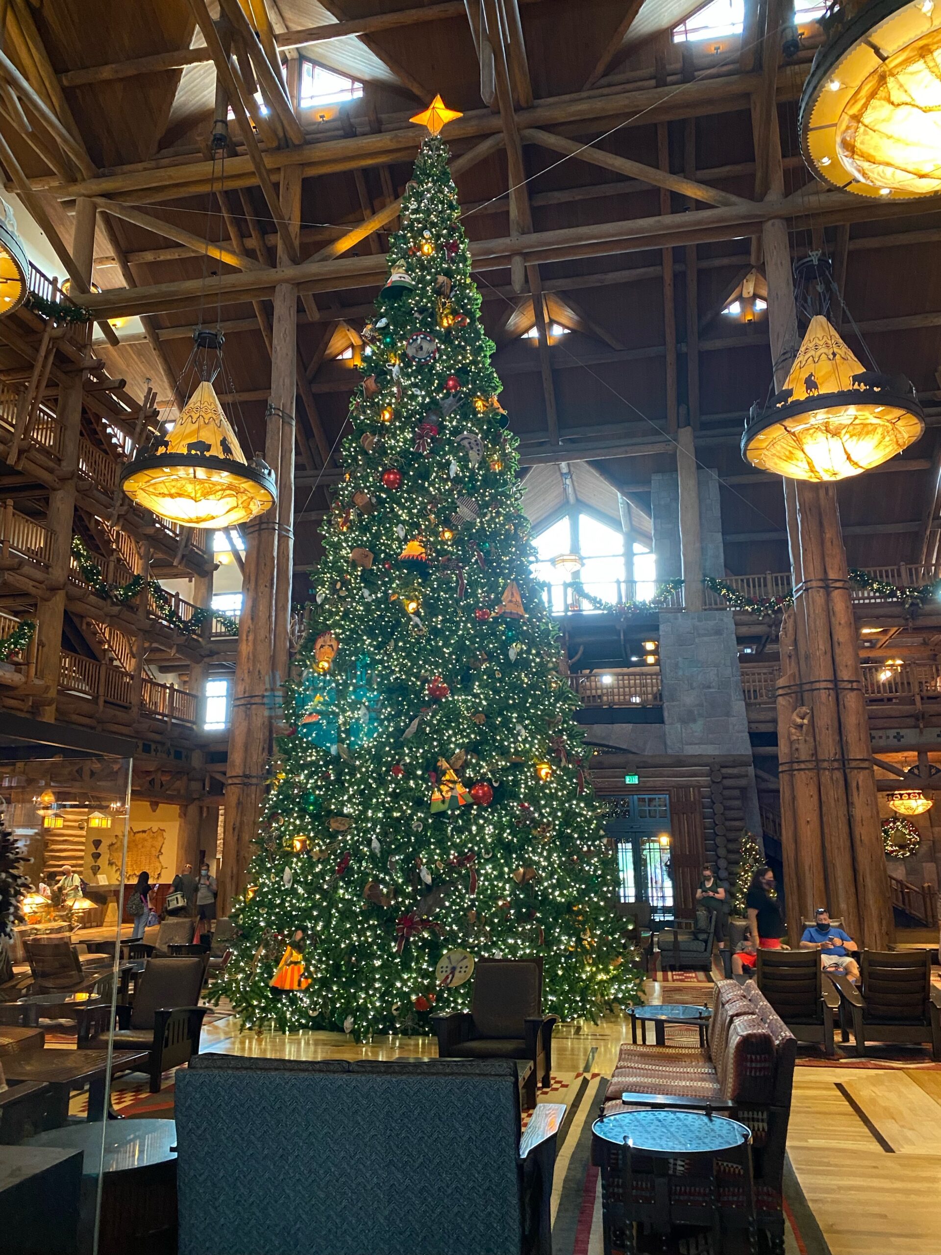 Wilderness Lodge Christmas Tree Disney World Resort Holiday Decorations