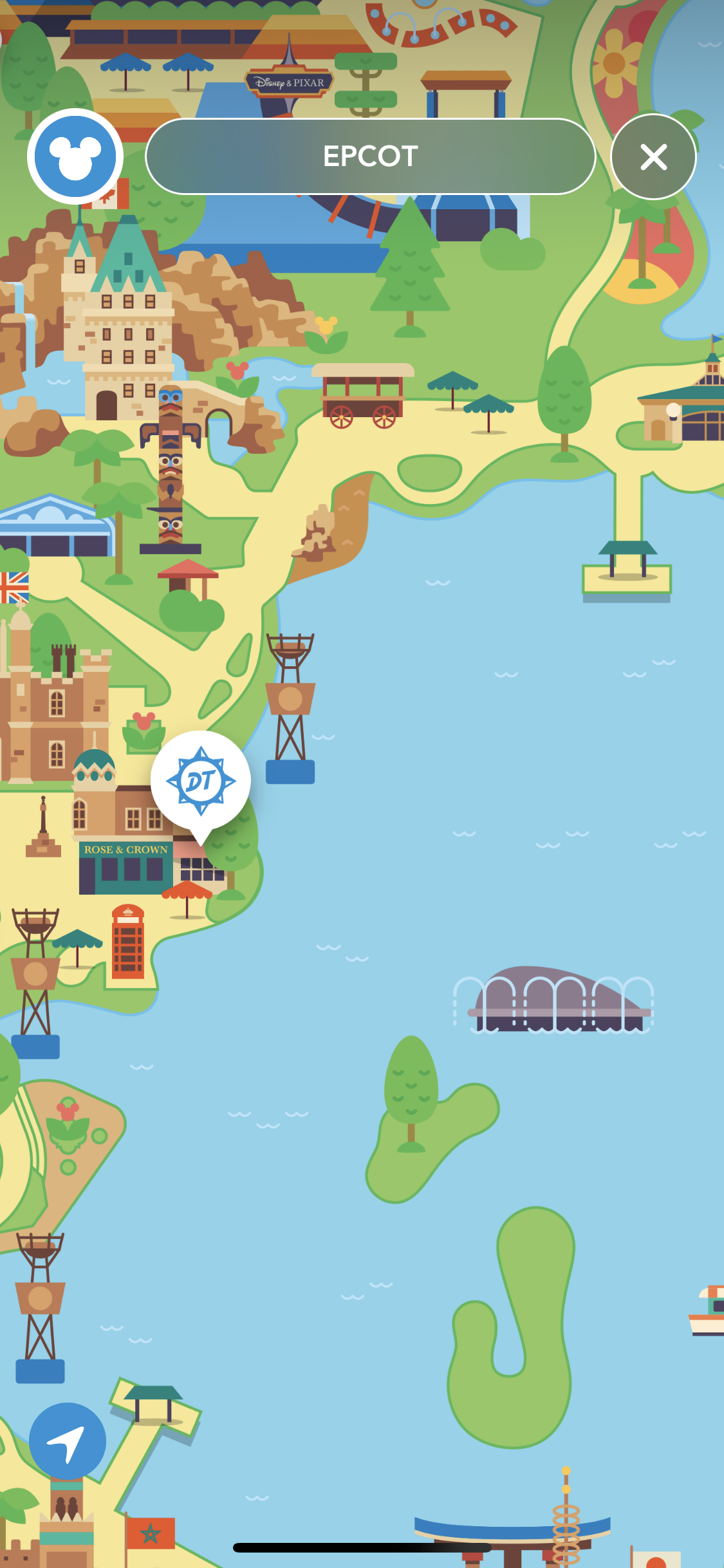 Ducktales World Showcase Adventure app map