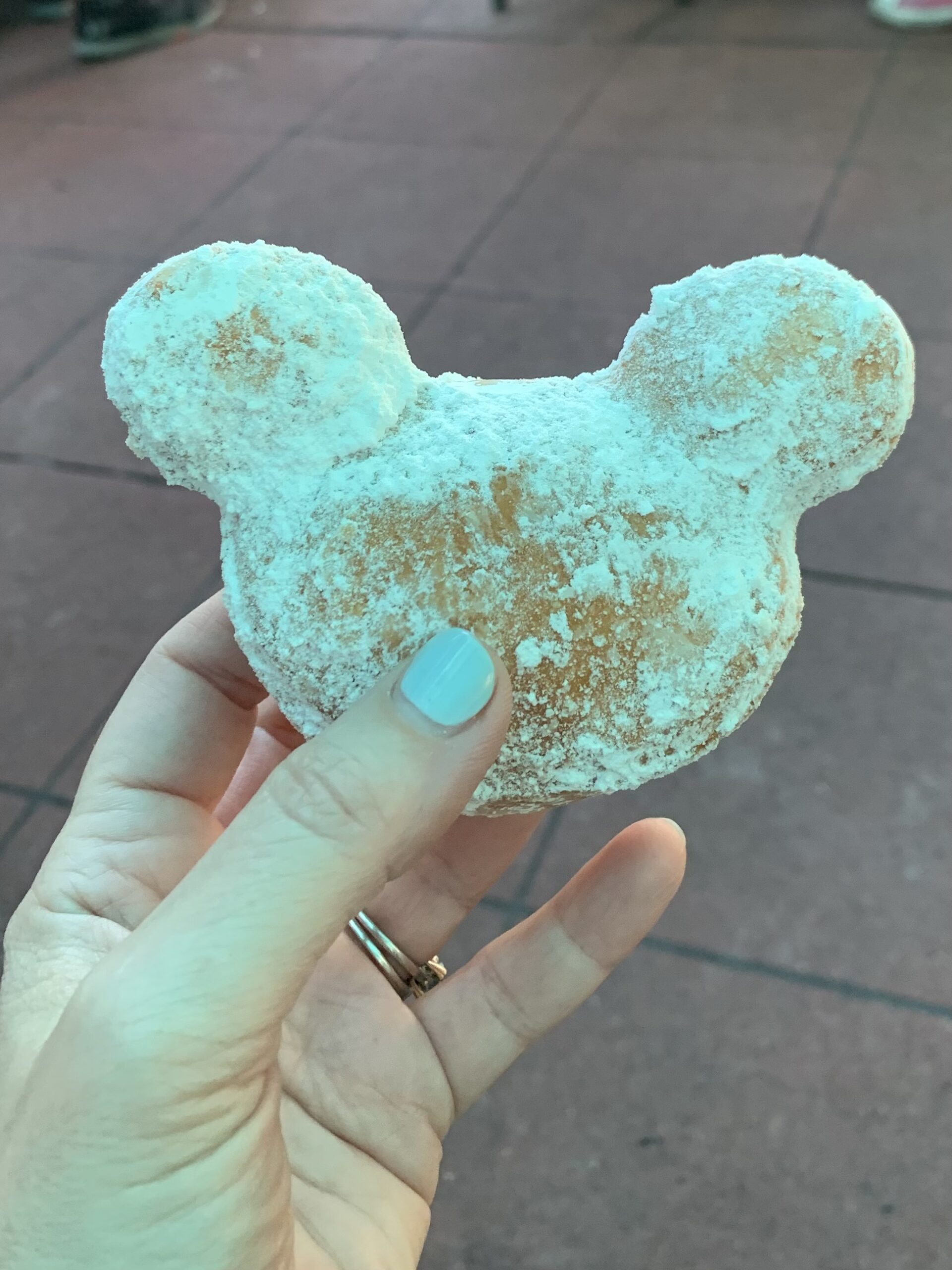 Mickey Mouse shaped beignets