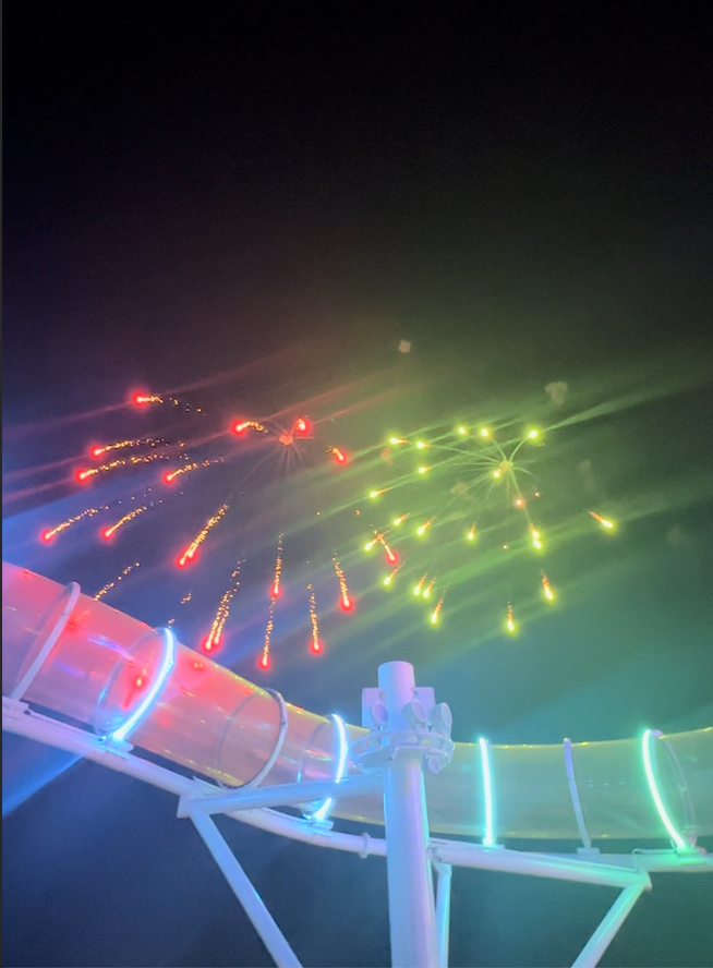 fireworks Entertainment on the Disney Wish