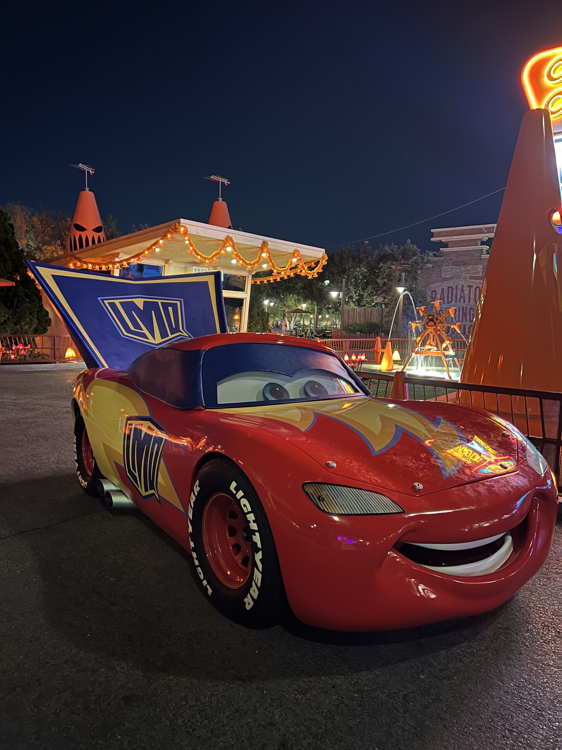 Lightning McQueen Superhero Cars Land at Halloween Time