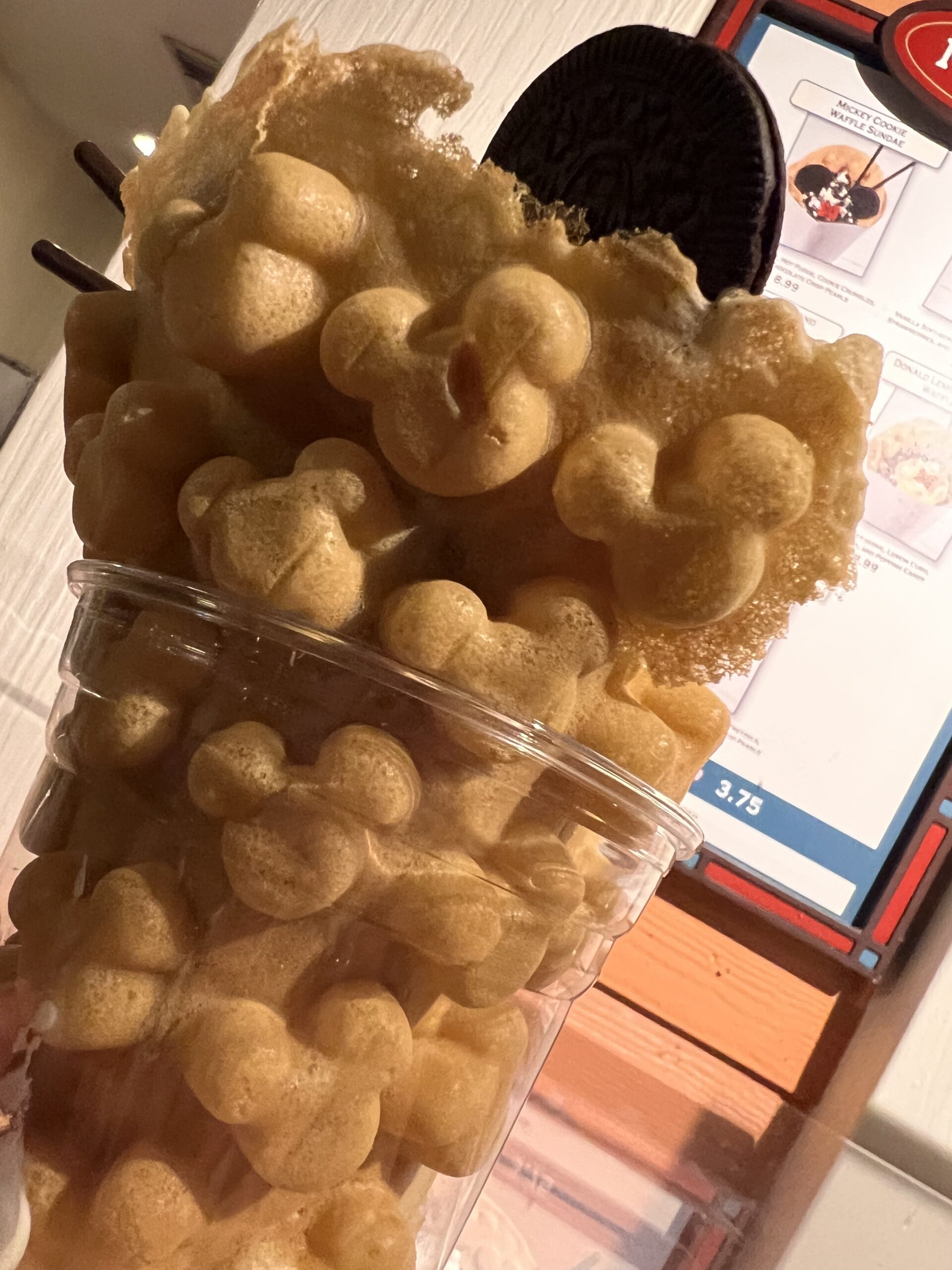 Holiday Food at Disney Springs Bubble Waffle