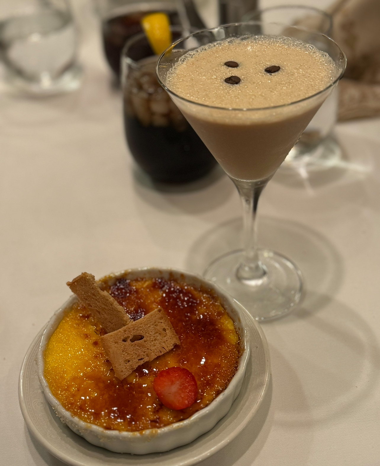 Lumiere’s on the Disney Magic crème brûlée