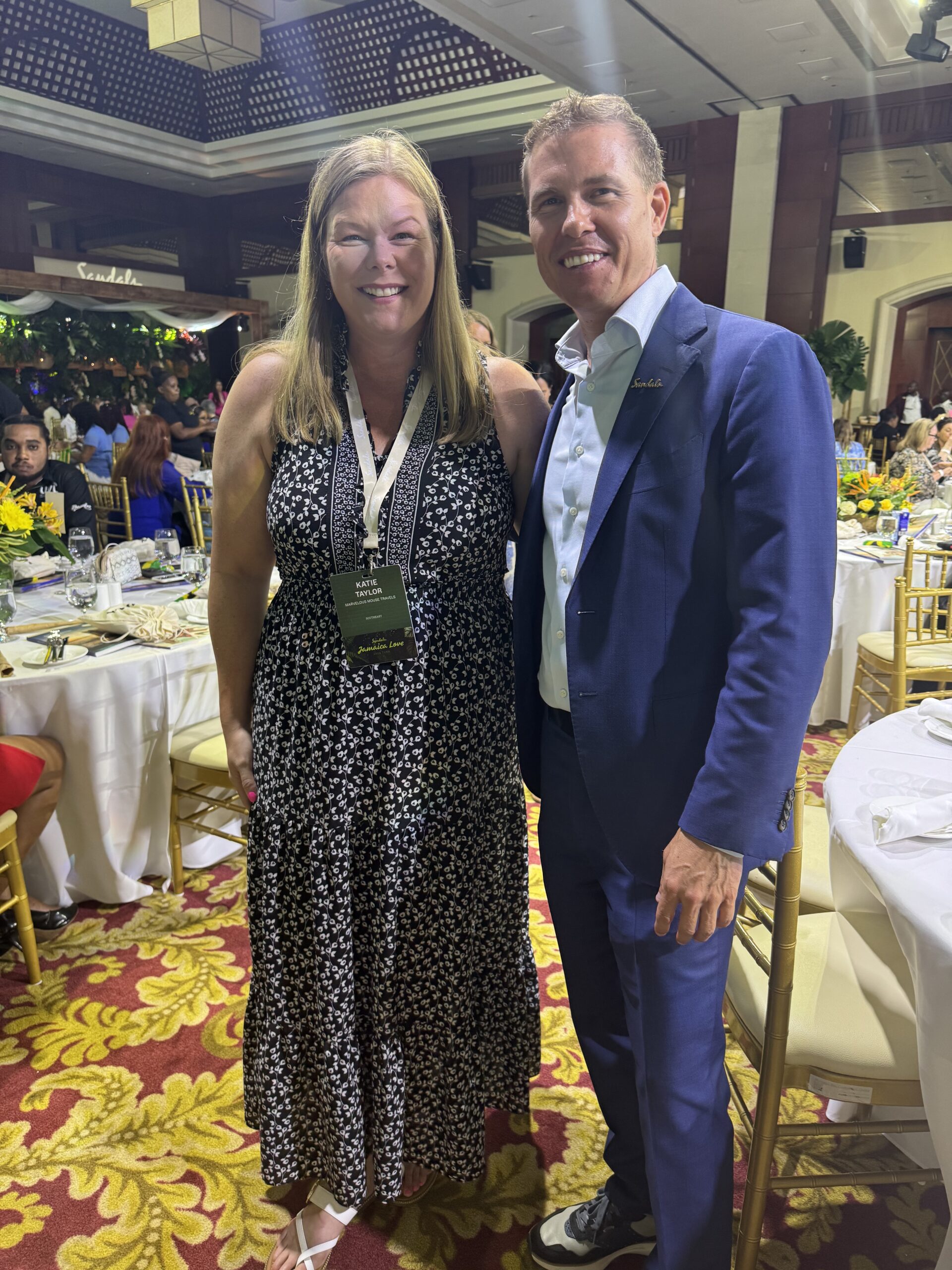 Adam Stewart with Katie Taylor Sandals Jamaica Love 2024 Tour