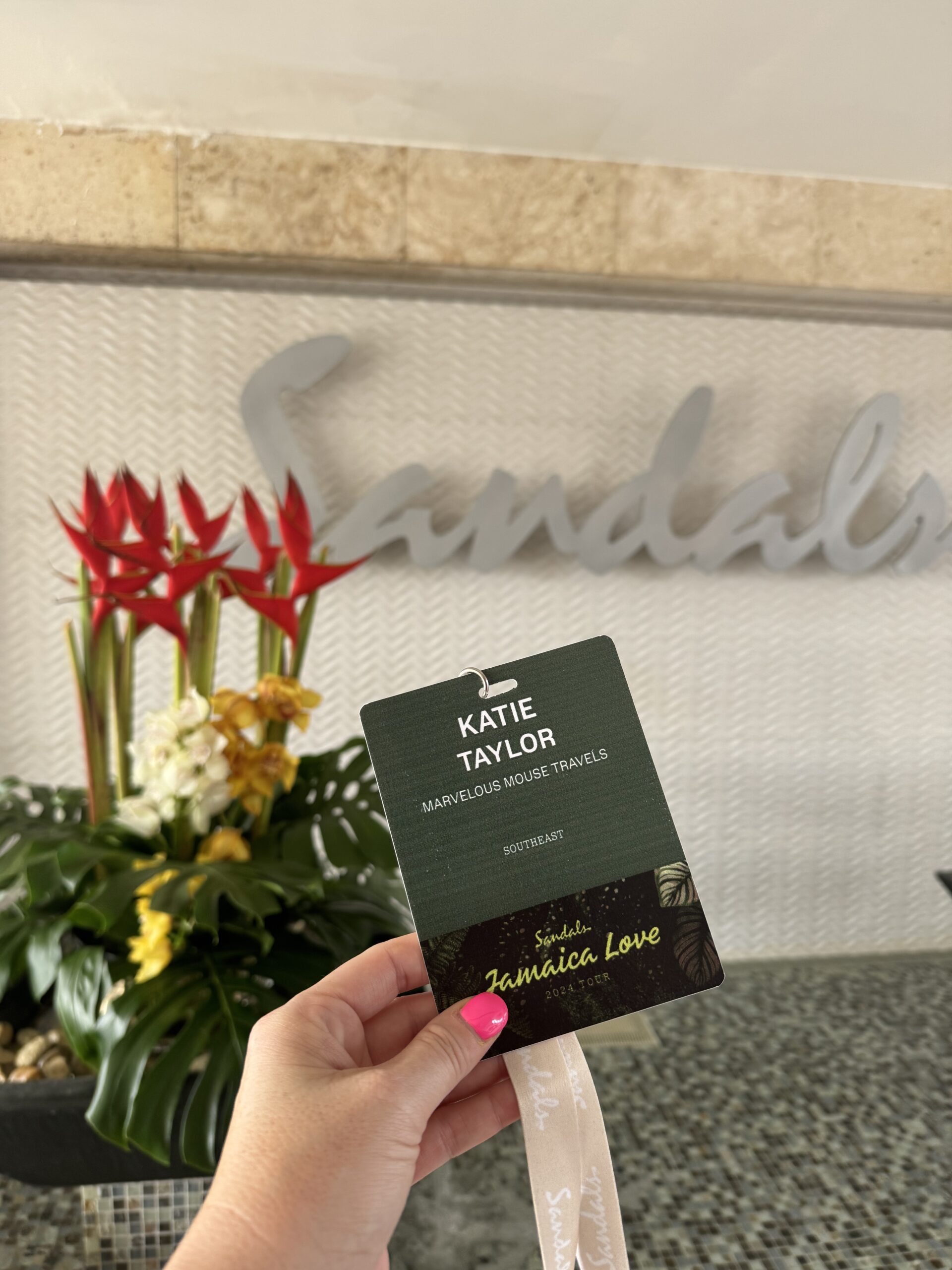 Sandals love nametag